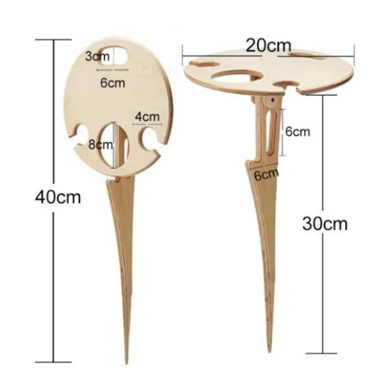 RO - Hopfällbart vinbord för utomhusbruk