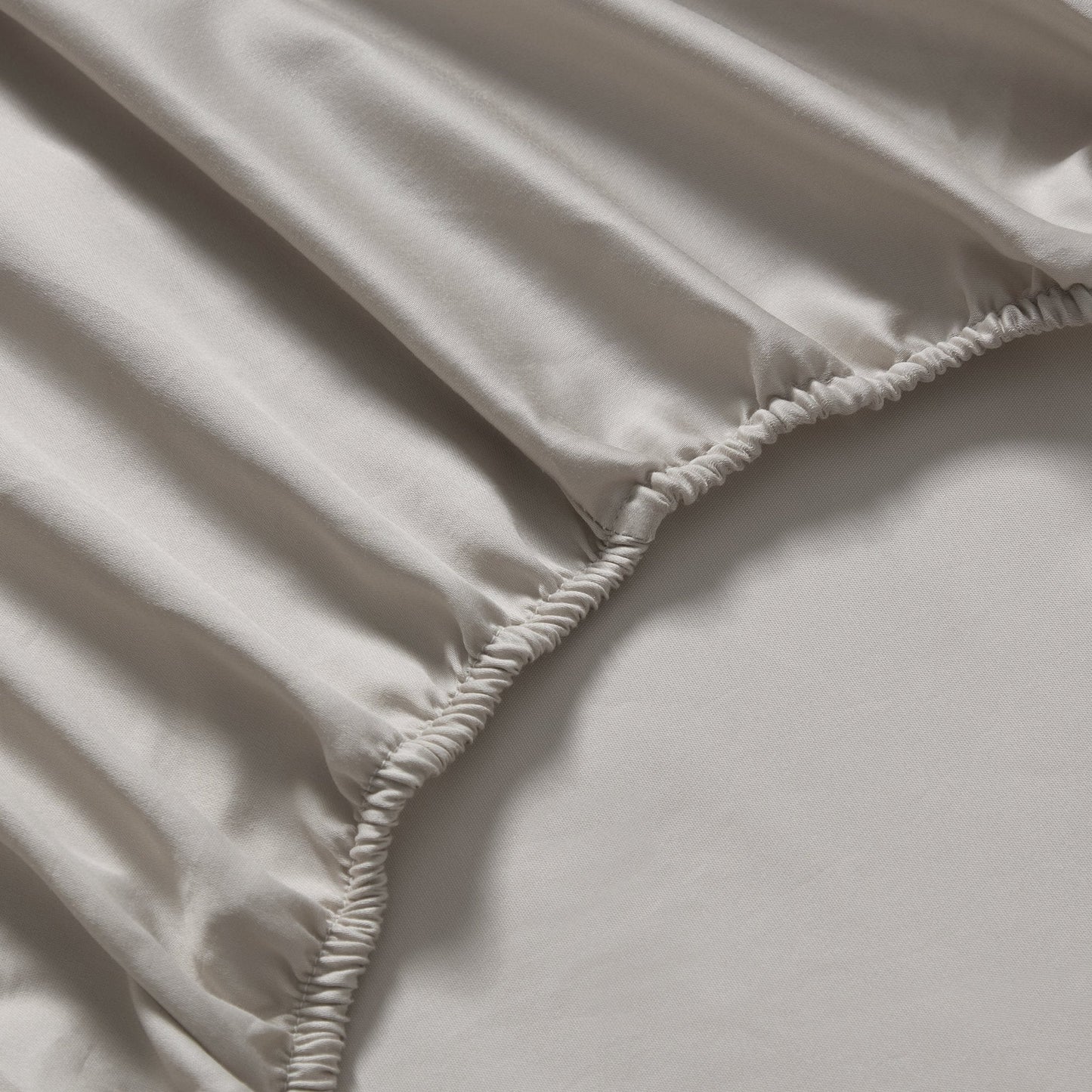 LYSTER - Dra-på-lakan i 100 % Bomull, 400 trådtäthet – Champagne