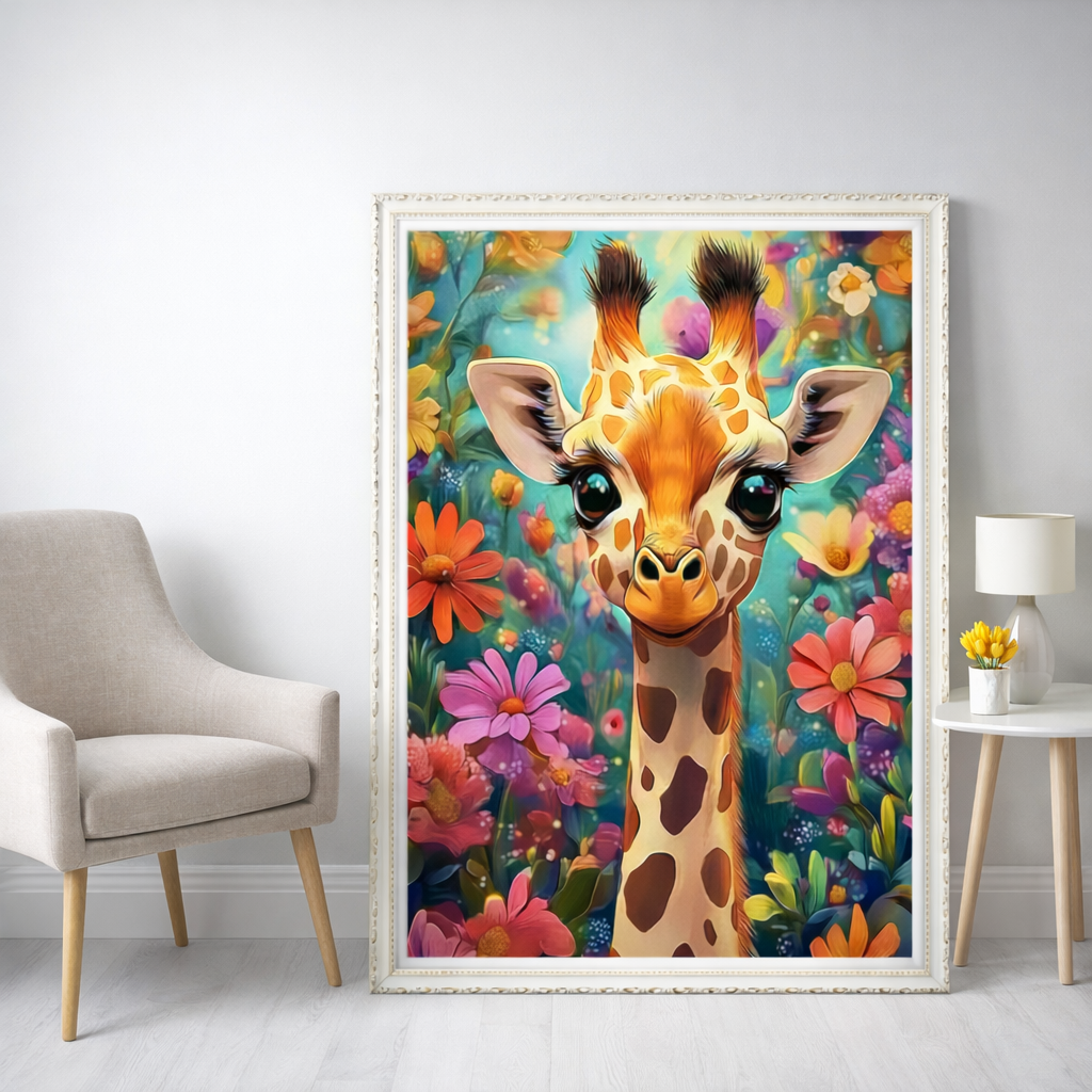 SAGOGIRAFF – Måla din egen färgsprakande tavla