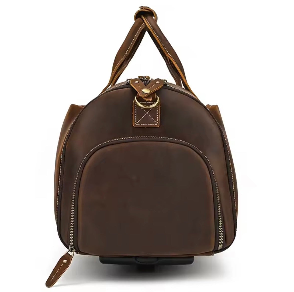 DAVID - Resväska i Äkta Läder med Hjul – Exklusiv Business- och Weekendväska