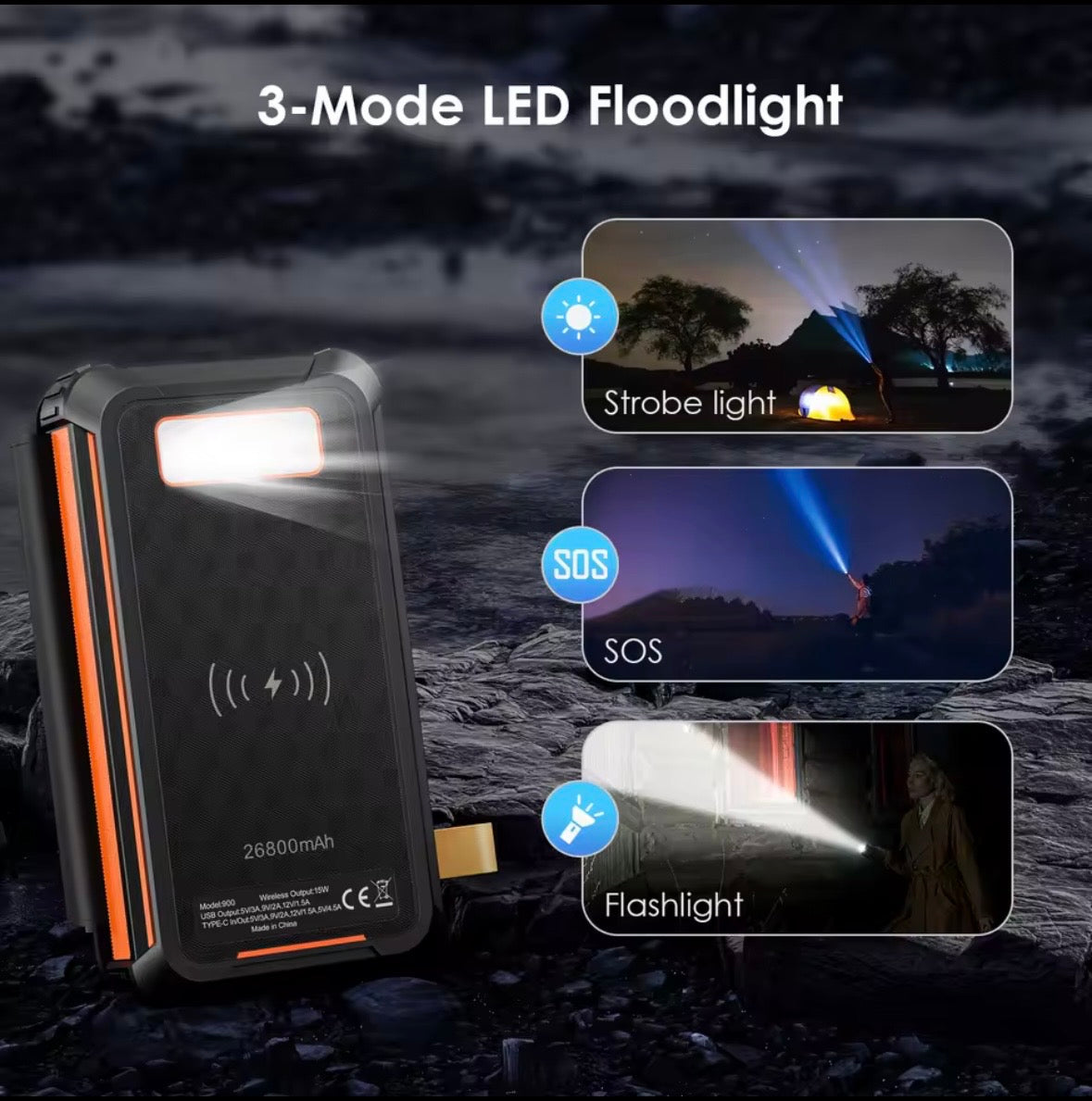 SOLKRAFT – Portabel Solcellspowerbank