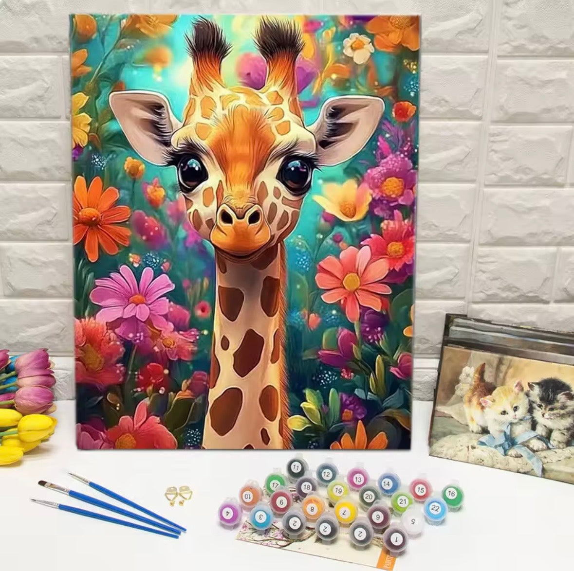 SAGOGIRAFF – Måla din egen färgsprakande tavla