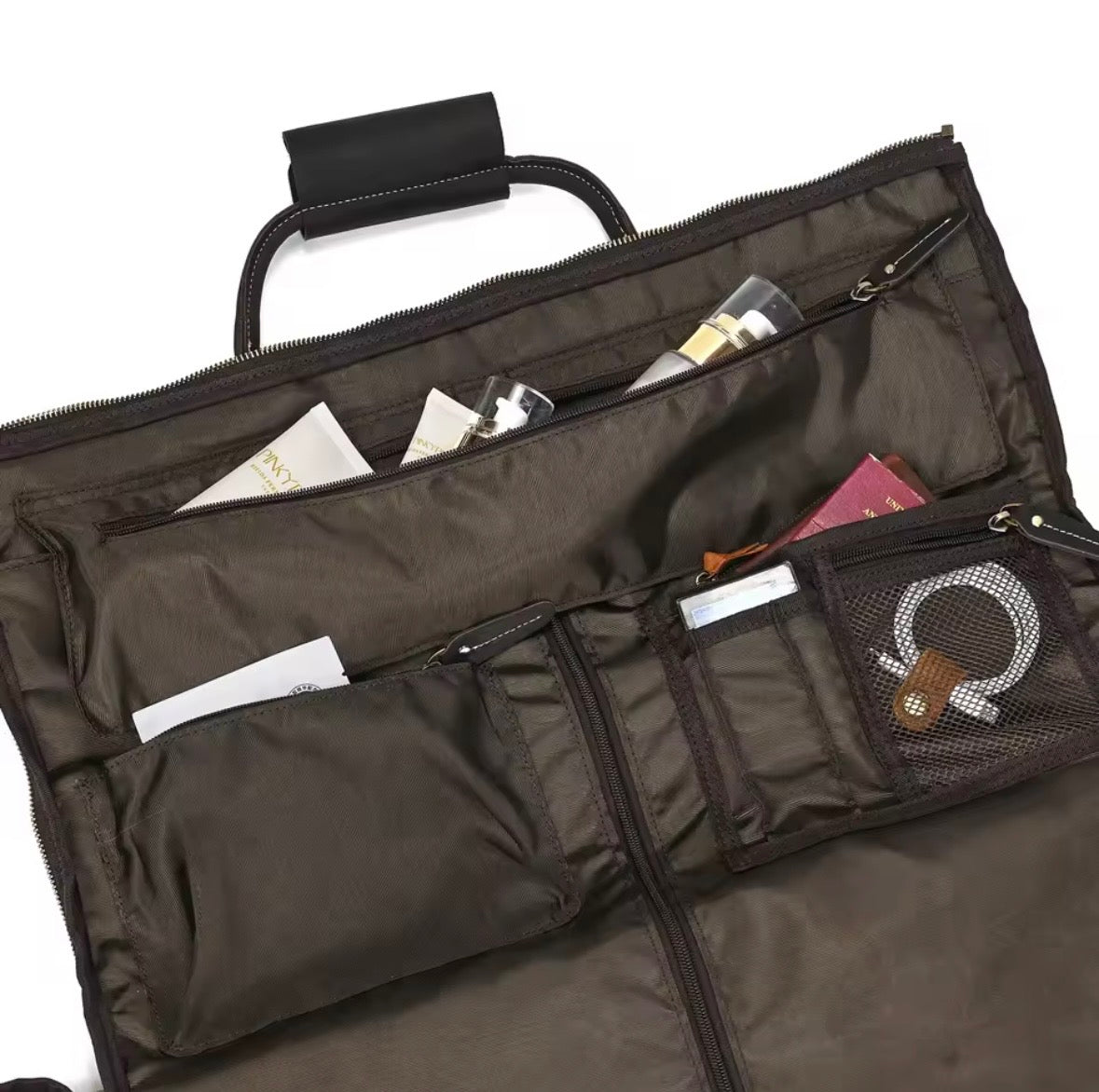 DAVID - Resväska i Äkta Läder med Hjul – Exklusiv Business- och Weekendväska