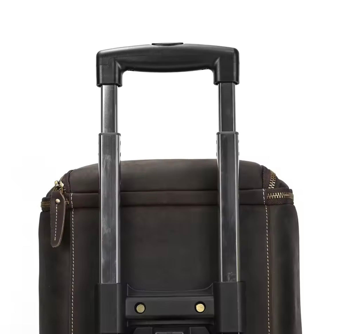 DAVID - Resväska i Äkta Läder med Hjul – Exklusiv Business- och Weekendväska