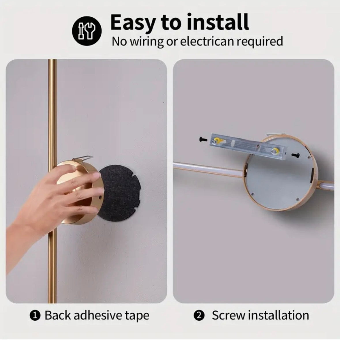 LUNOR – Trådlös designvägglampa