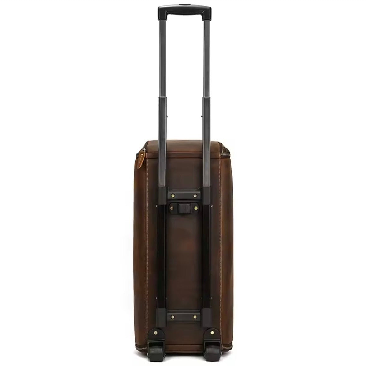 DAVID - Resväska i Äkta Läder med Hjul – Exklusiv Business- och Weekendväska