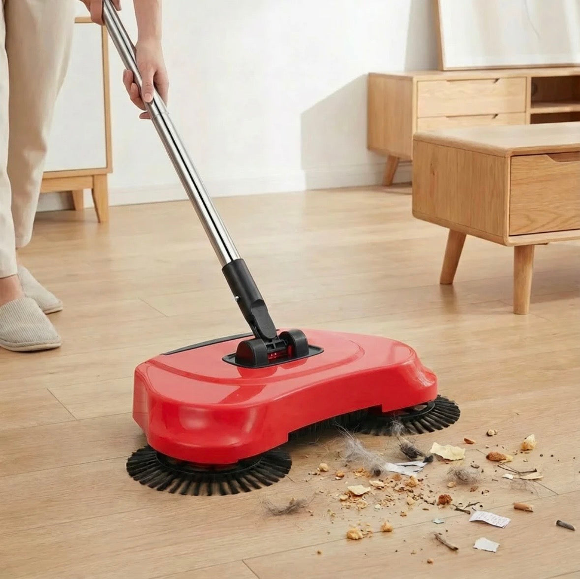 SWEEPX – 2-i-1 Sladdlös Sopborste & Dammsugare