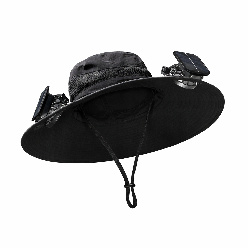 SOLARCOOL - Solhatt med Inbyggd Fläkt &amp; UPF50+