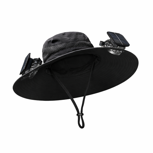 SOLARCOOL - Solhatt med Inbyggd Fläkt &amp; UPF50+