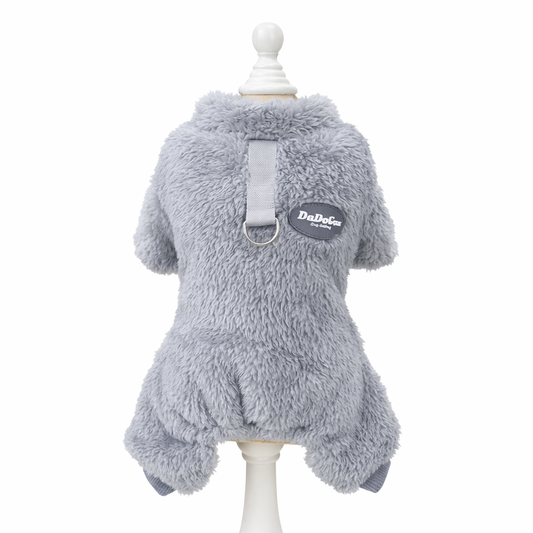 Elastisk husdjursjumpsuit med dragring