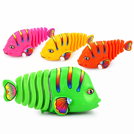 Uppdragbara Wiggle Fiskleksaker - 4 delar