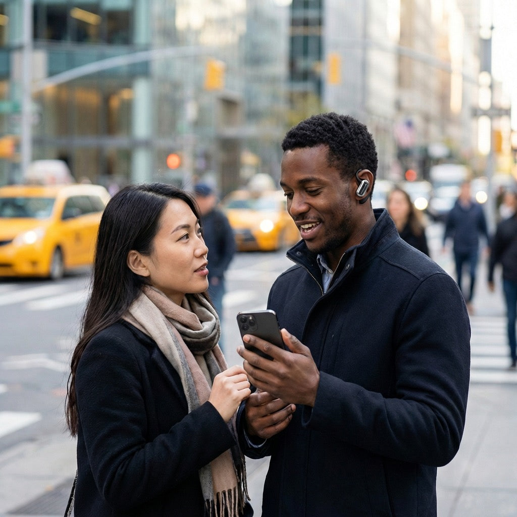 NordLingo Pro – AI-översättande Hörlurar