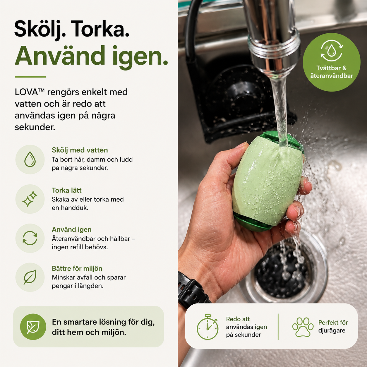 LOVA - Återanvändbar hårroller