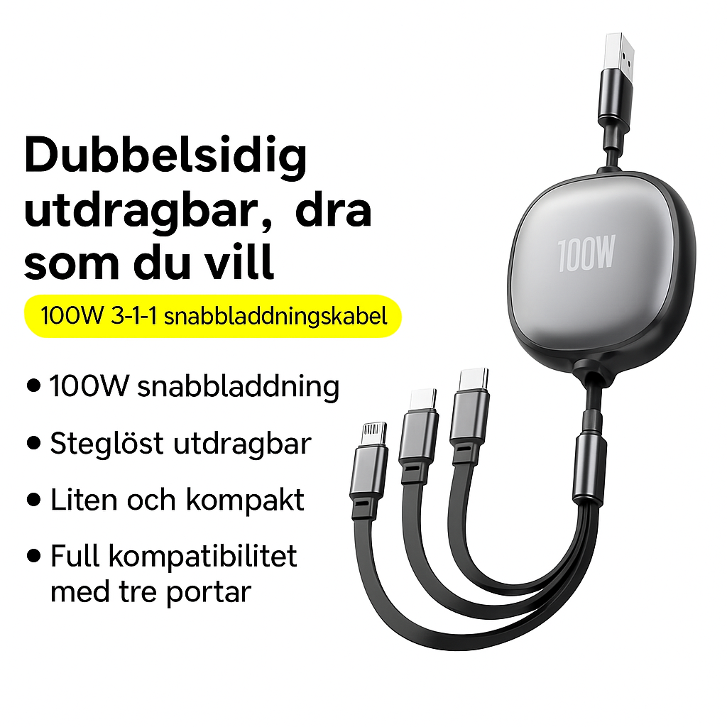 LADDA - 3 i 1 Multifunktionell Laddare