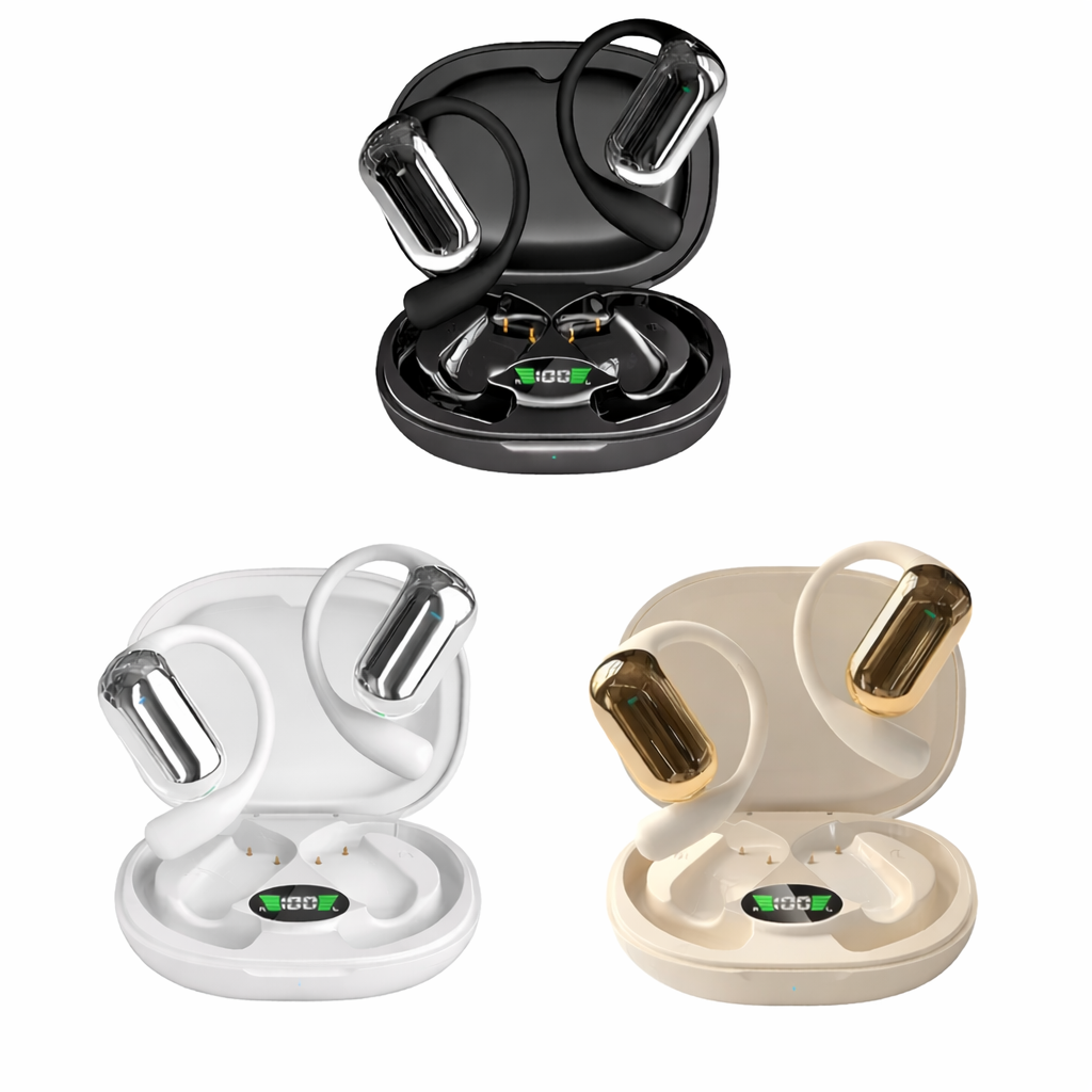 NordLingo Pro – AI-översättande Open-Ear Bluetooth-hörlurar