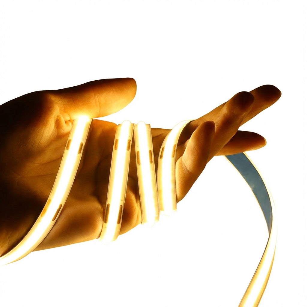 GLÖDSTRIP - LED COB-ljuslist med touchdimmer – flexibel diodremsa, 5V USB, linjär inomhusbelysning för rum, DIY, TV-, spegel- och bakgrundsbelysning samt väggdekoration