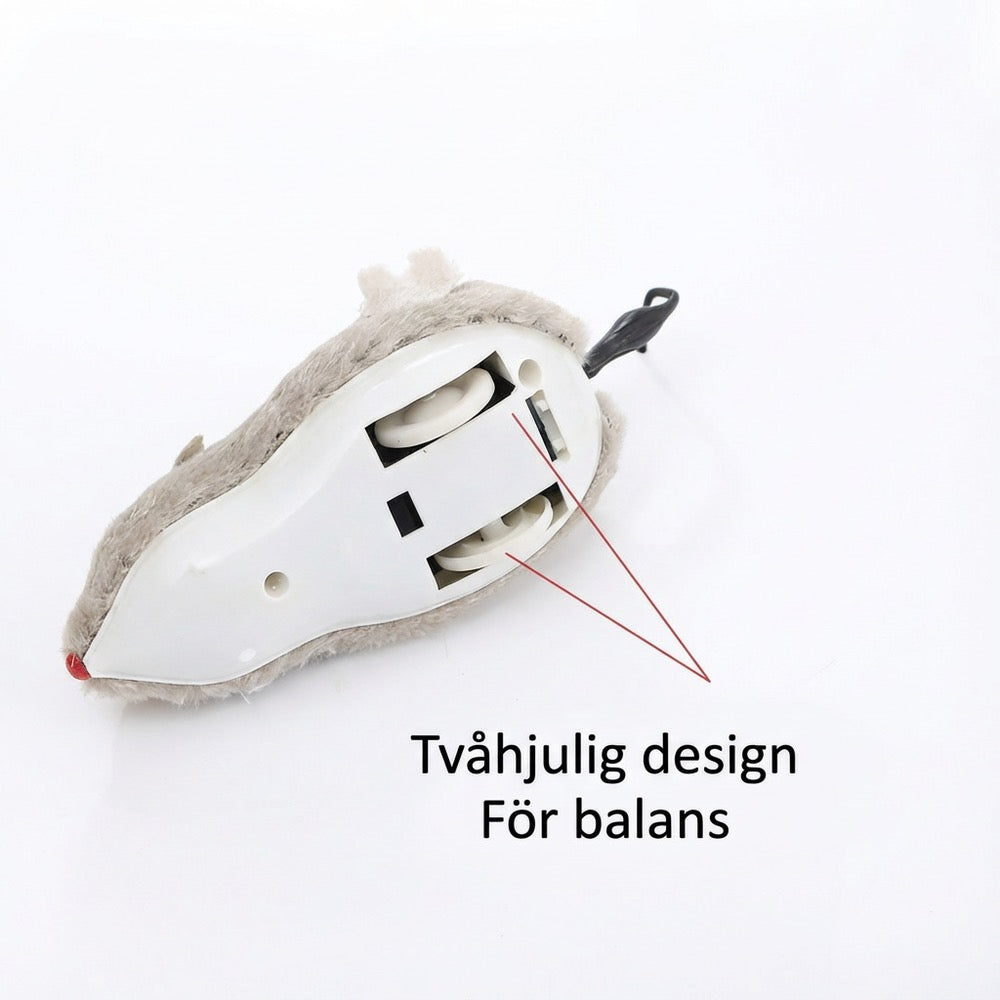 VILDMUS - 1 st Verklighetstrogen Plyschmus – Springande Leksak för Katter och Husdjur