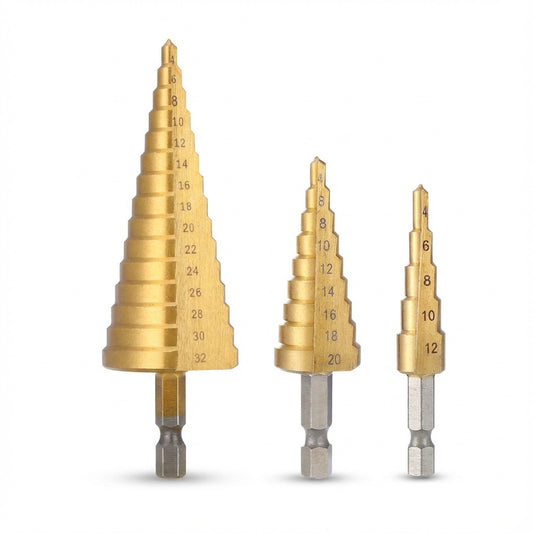 STEGBORR - Stegborr i Höghastighetsstål med Titanbeläggning – för borrning i metall och trä.