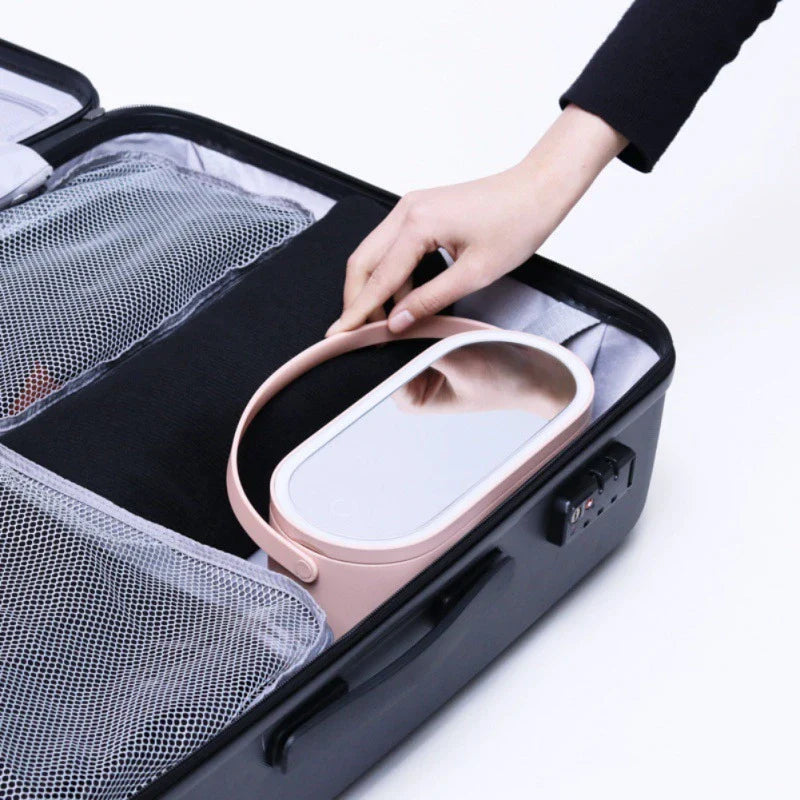 Produktnamn - Travel Portable Makeup Organizer Box With LED