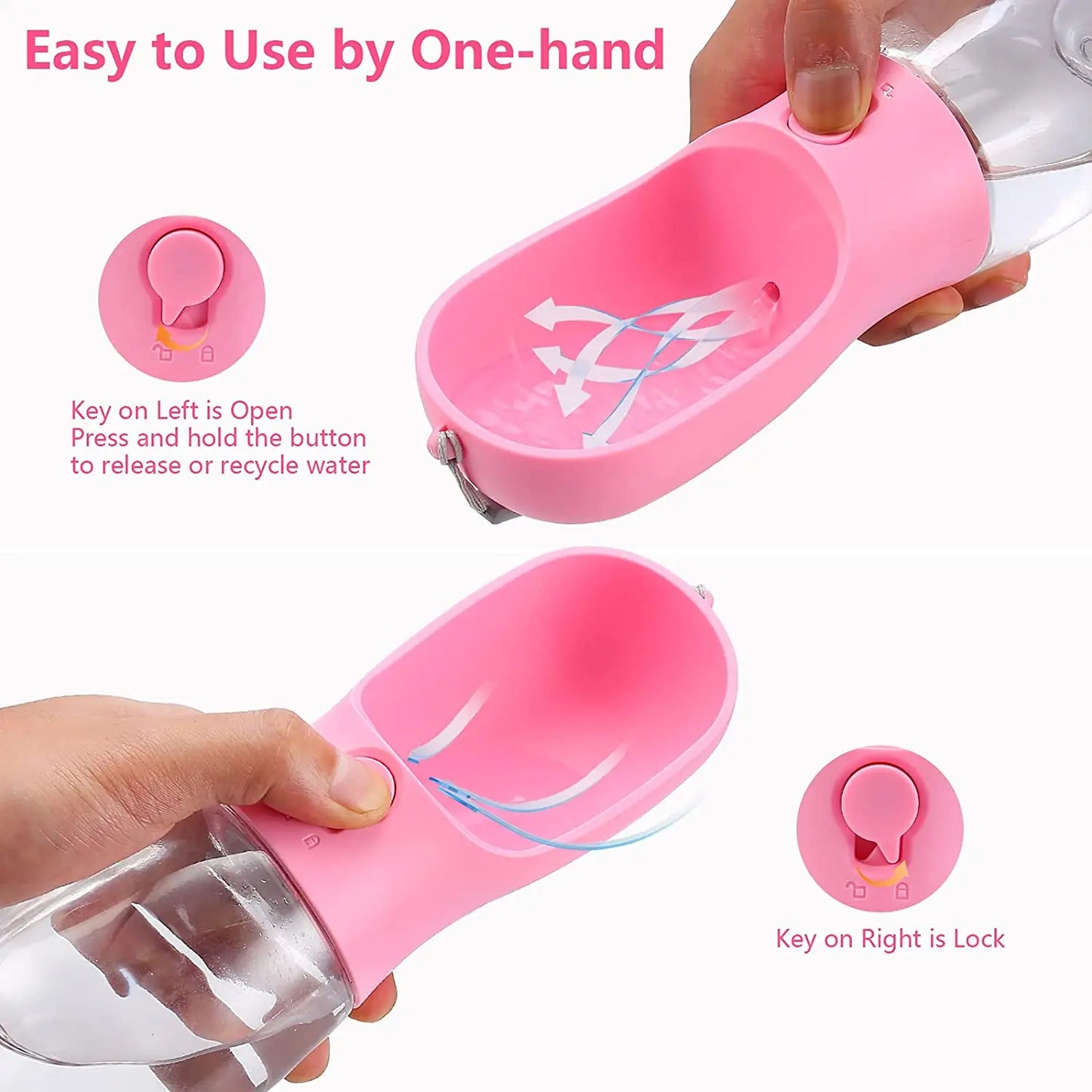 TÖRSTO – 2-i-1 Vatten &amp; Matflaska för Hund