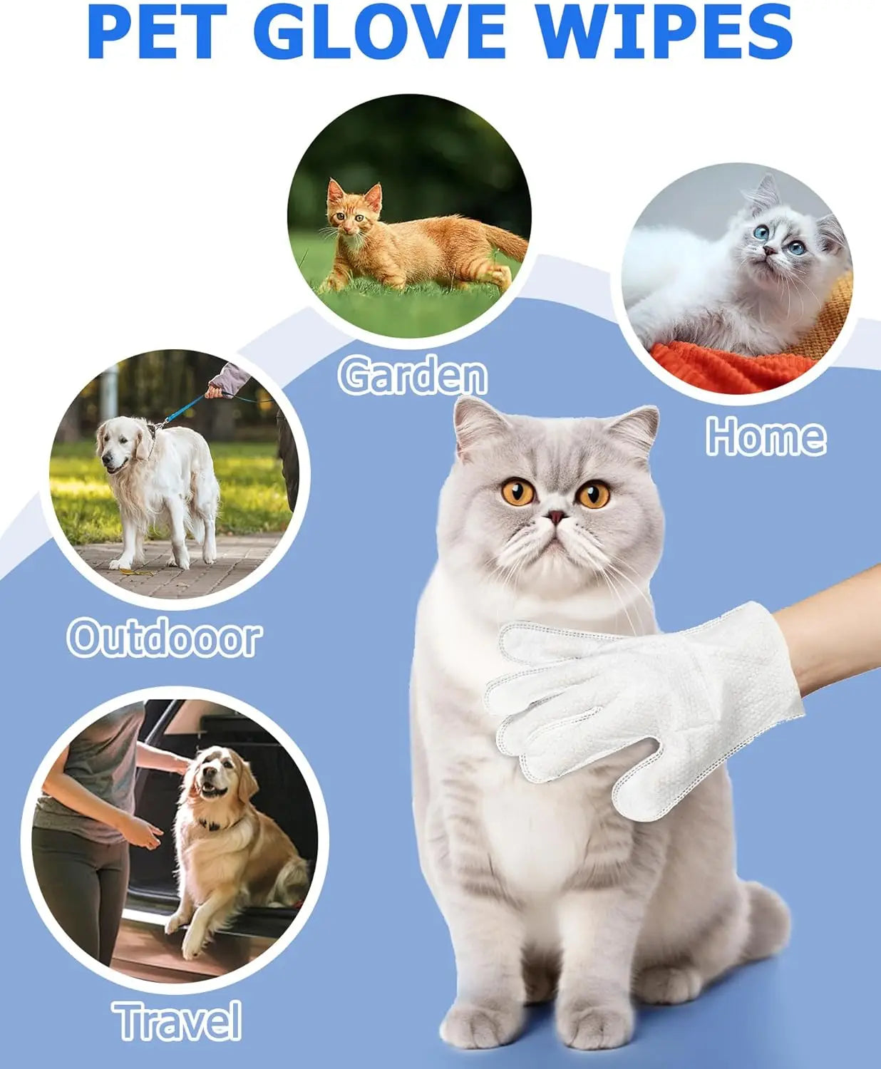 Badvåtservetter för husdjur