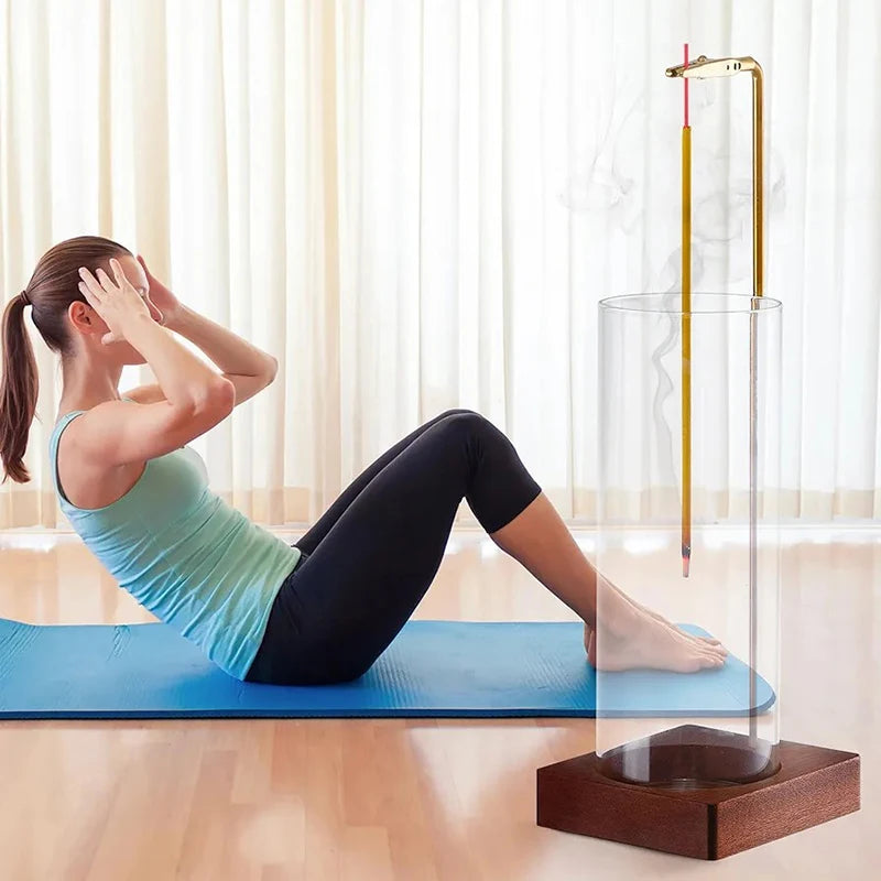 SERENI - Modern Rökelsehållare i Glas & Trä