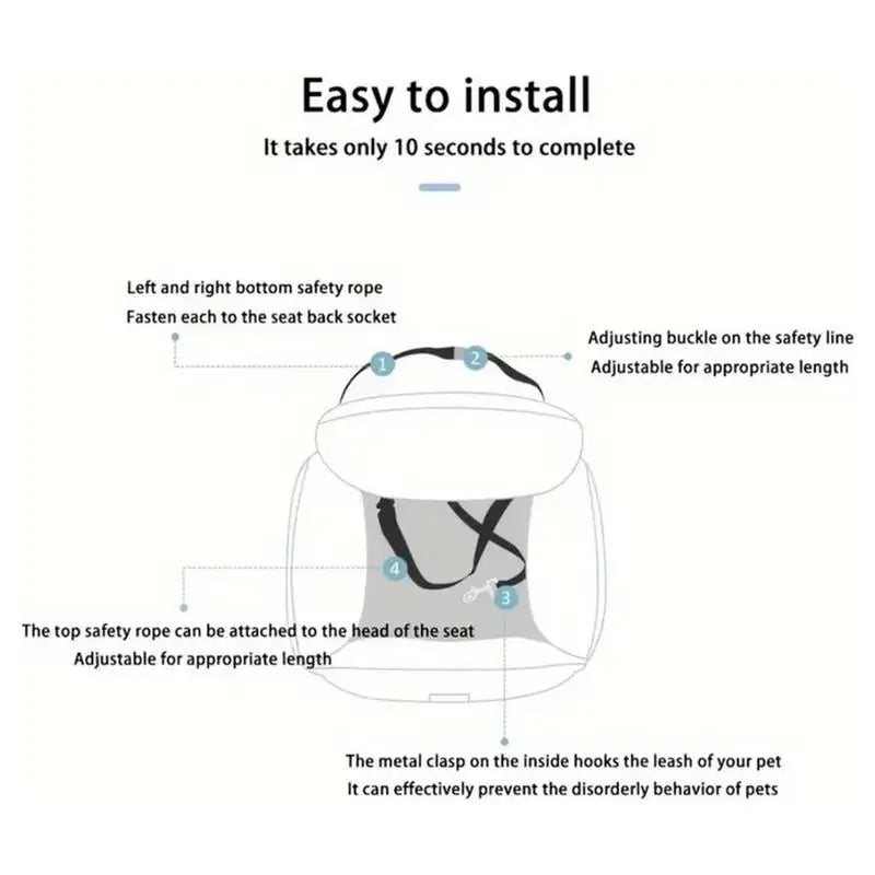 LYA - Calming Pet Car Bed