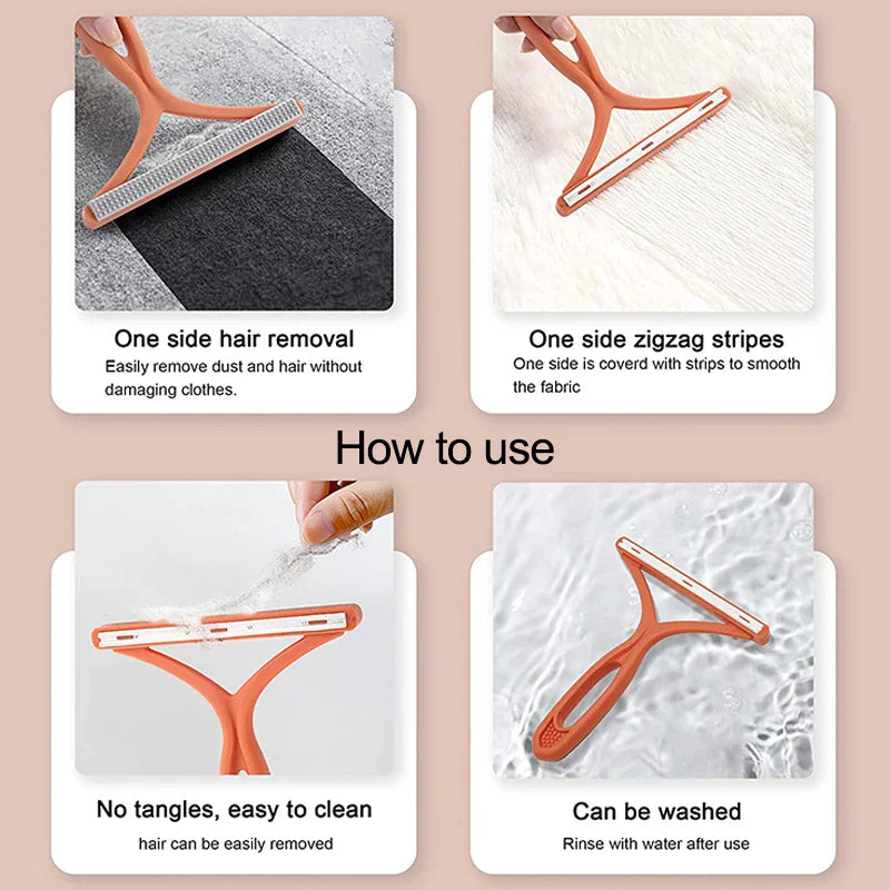 Produktnamn - Dubbeländad manuell hår- och ludd­borttagare