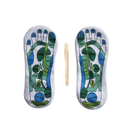 FOTKARTA - Reflexologistrumpor med triggerpunktmassageverktyg