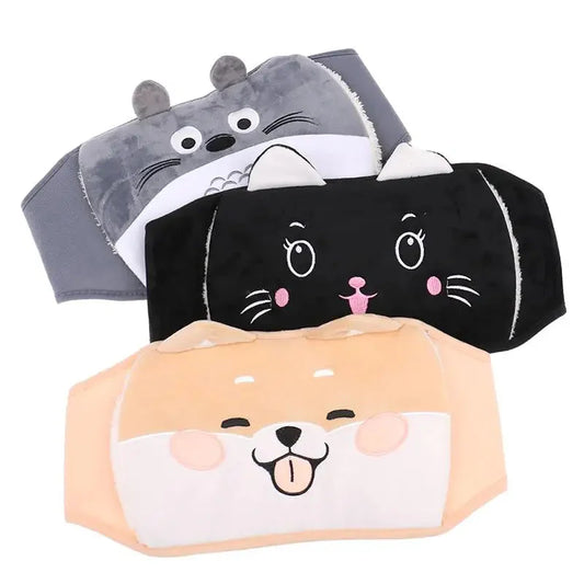 VARMBELTE - Plyschbälte med påfyllningsbar Varmvattenflaska