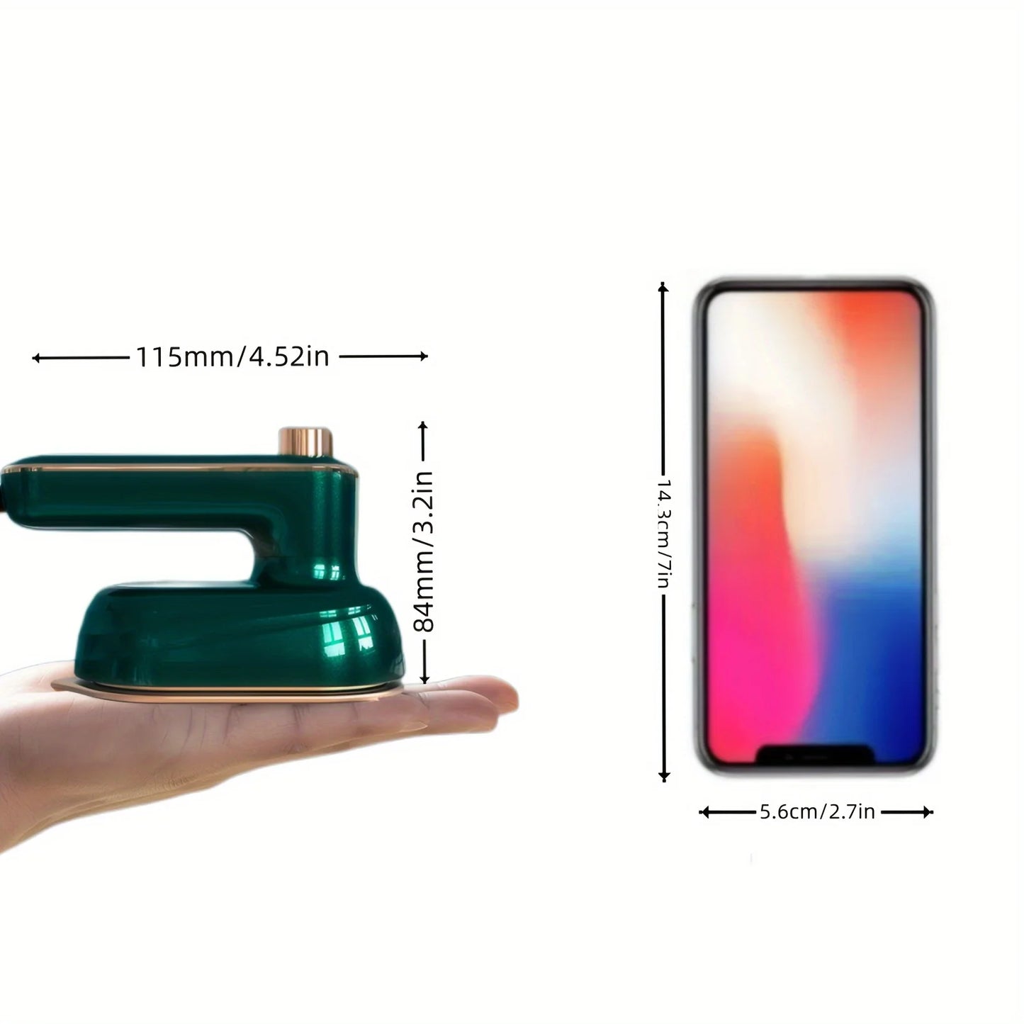 ÅNGA -Portabel Reseångare Hopfällbart Mini-Ångstrykjärn