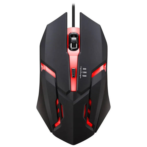 NEONSTRIKE -  Gamingmus med 4 Knappar och RGB-belysning för Precision och Komfort.