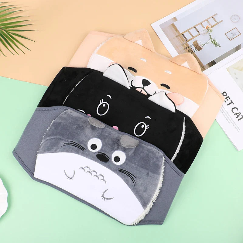 VARMBELTE - Plyschbälte med påfyllningsbar Varmvattenflaska