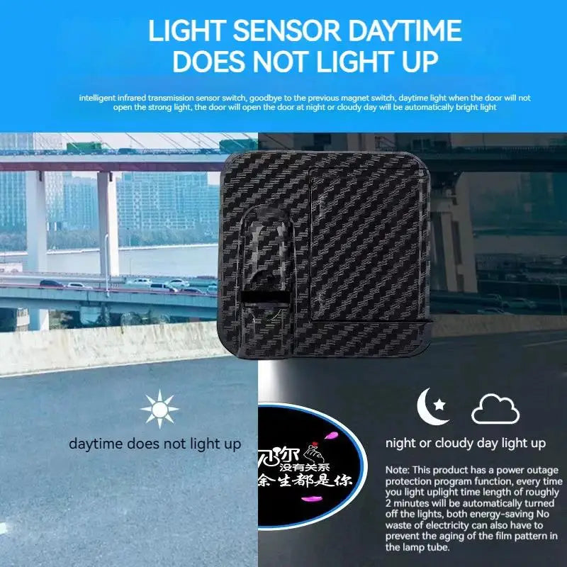 VÄLKOMSTLJUS™ – Trådlös LED-Logoprojektor som Lyser upp Marken