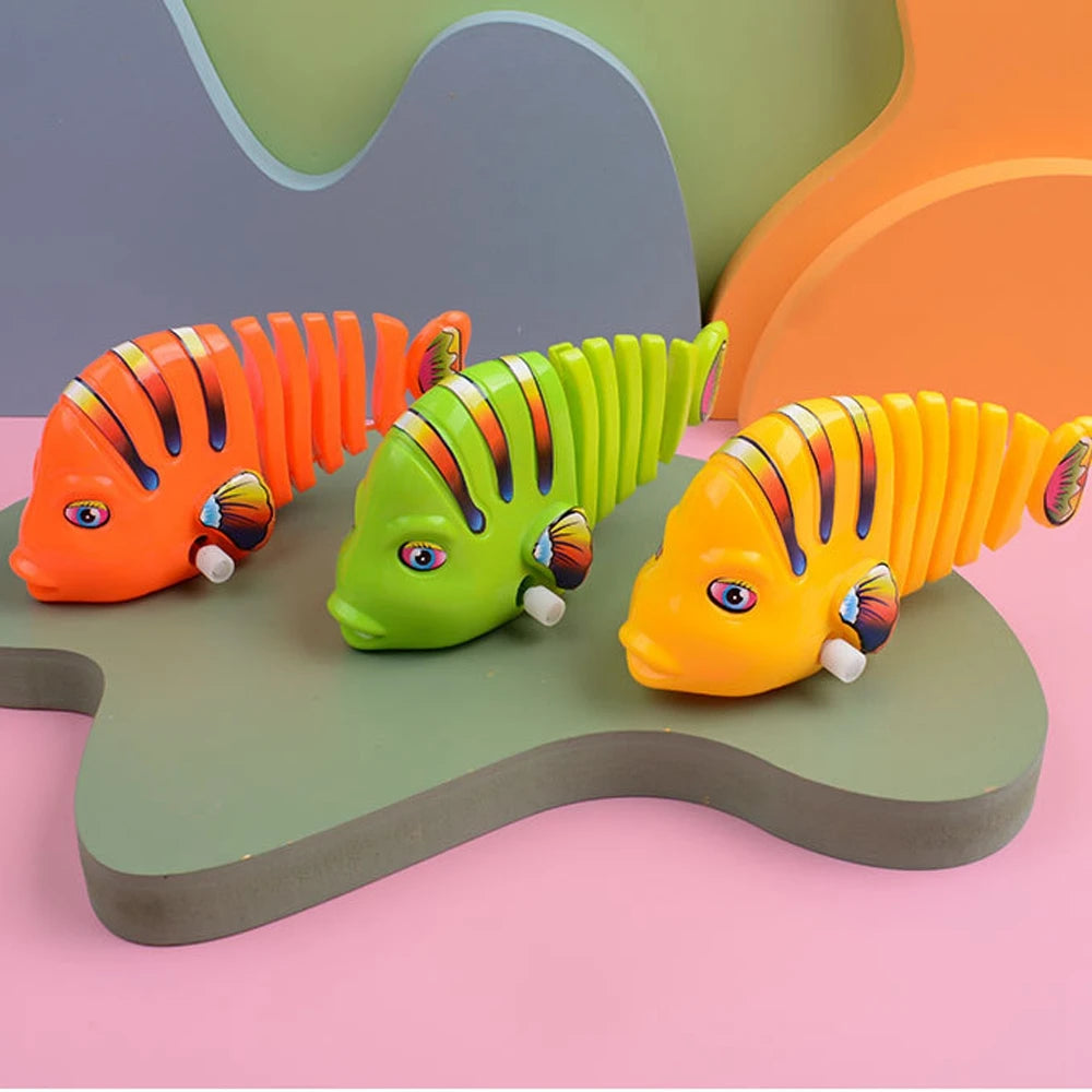 Uppdragbara Wiggle Fiskleksaker - 4 delar